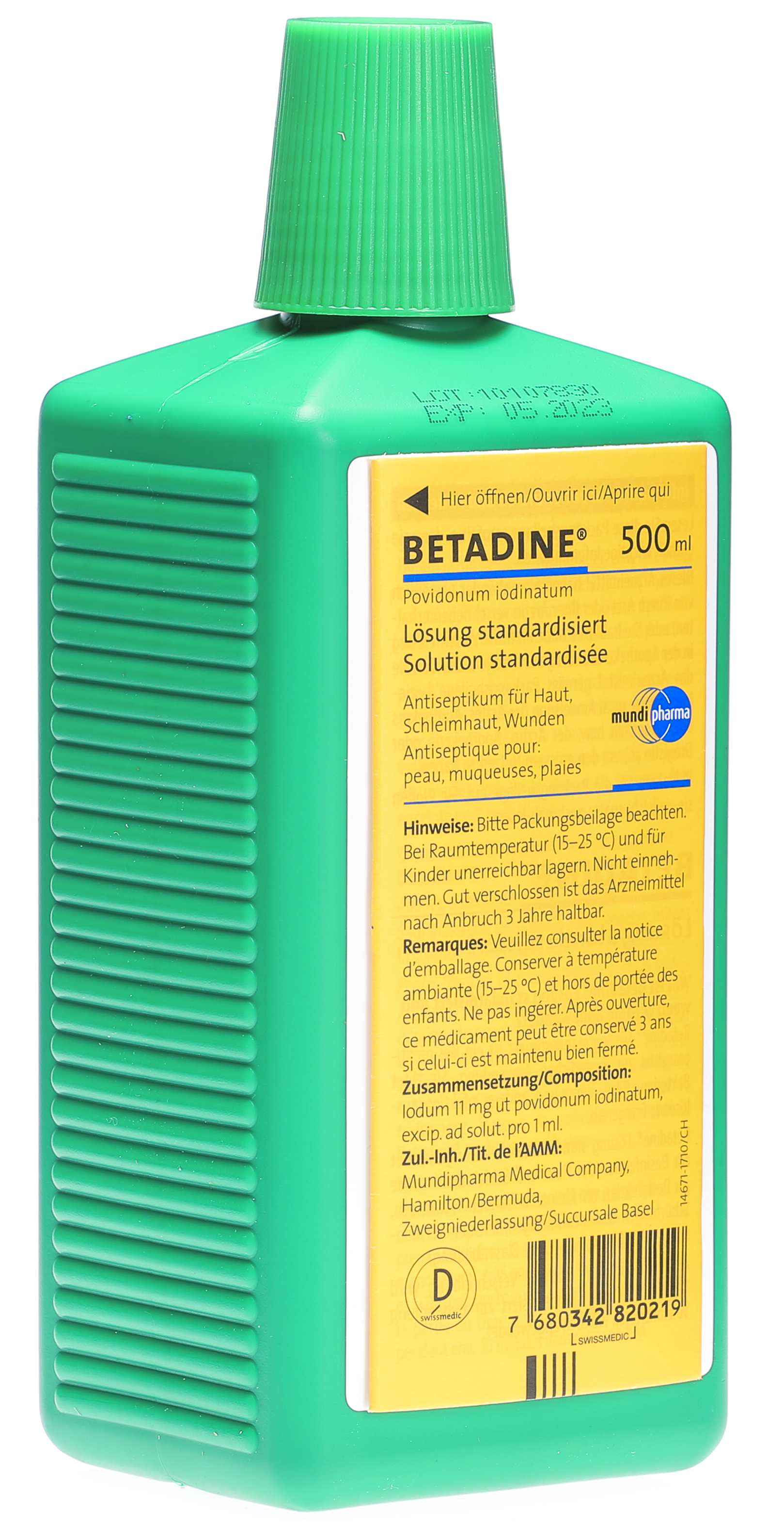 Betadine soluzione standard flacone 500 ml