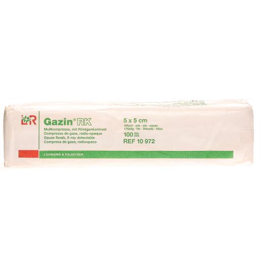 GAZIN Compresses de Gaze Stériles 5x5cm - Soin des Plaies | Lot de 100 Pièces