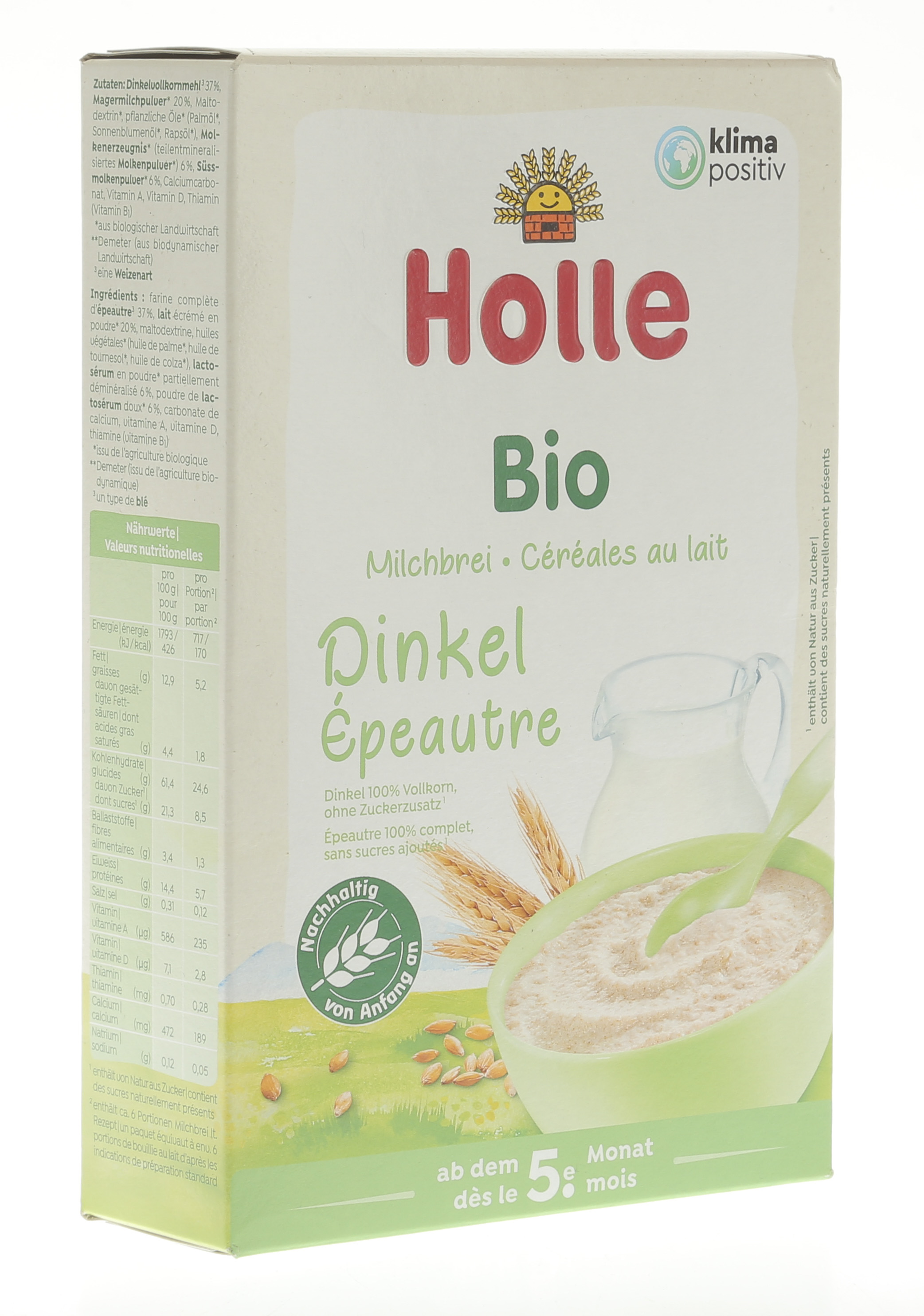 Pappa Latte e Cereali Bio con Banana - Holle