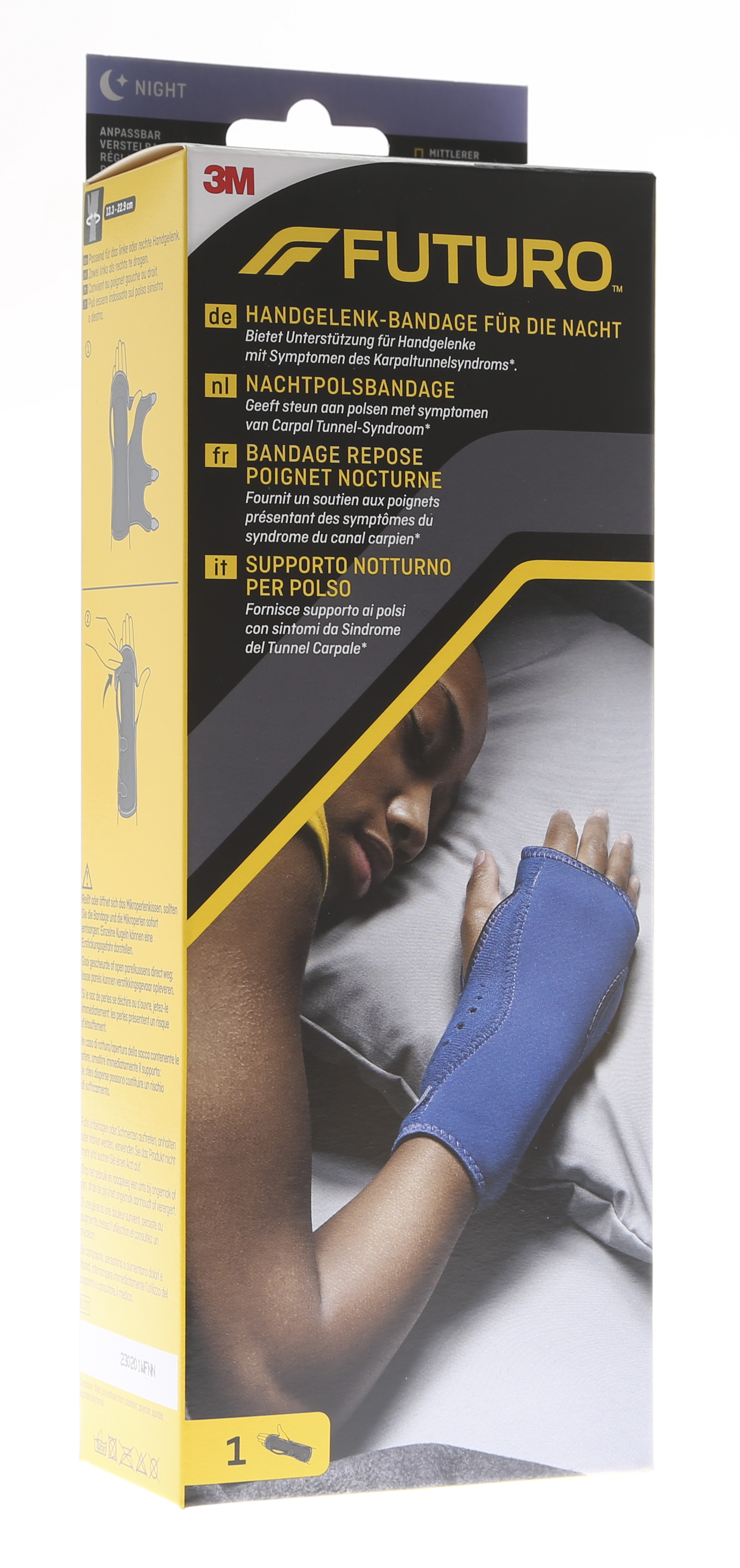 Futuro Supporto Per Polso Energizzante - Mano Sinistra, Taglia Grande/Extra-Large, Moderato Supporto, Nero - 5
