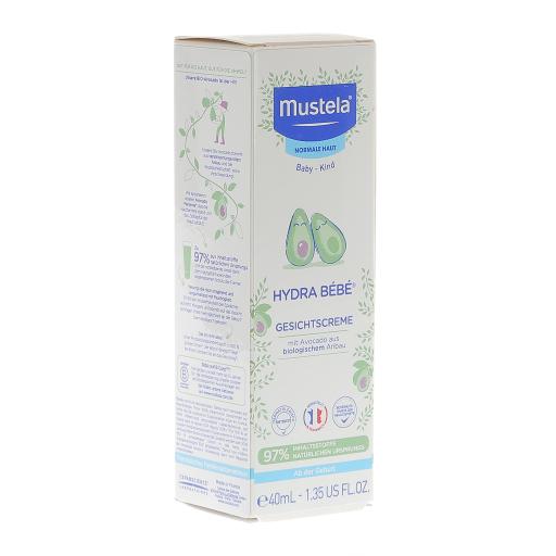 MUSTELA HYDRA Bébé CREMA VISO 40ml idrata rinforza pelle bambino neonato