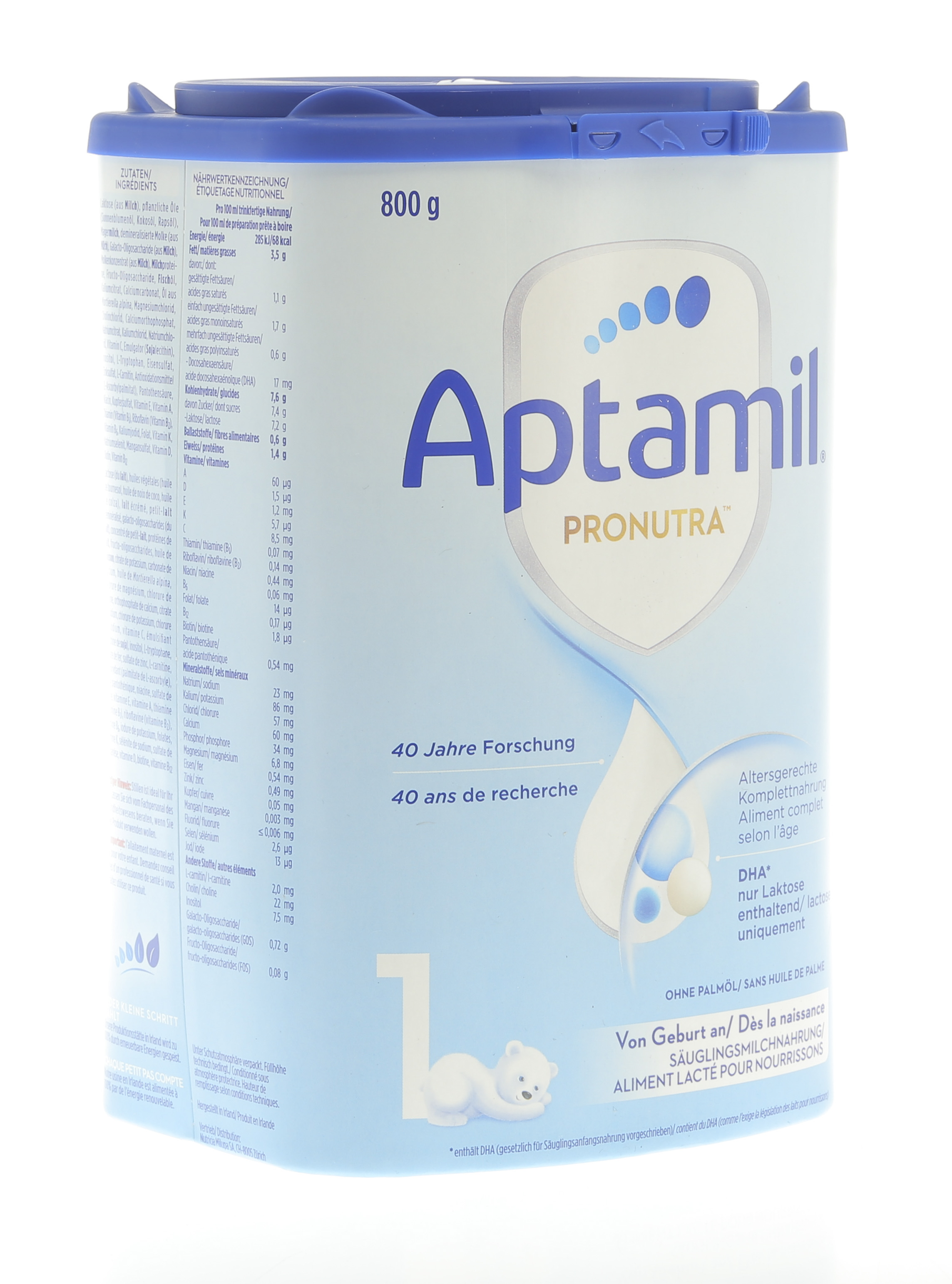 Aptamil Pronutra 1, sin dalla nascita
